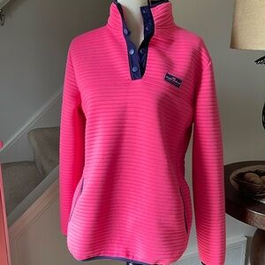 Simply Southern Ribbed1/4 Snap Pull Over Top  Size M  NWT